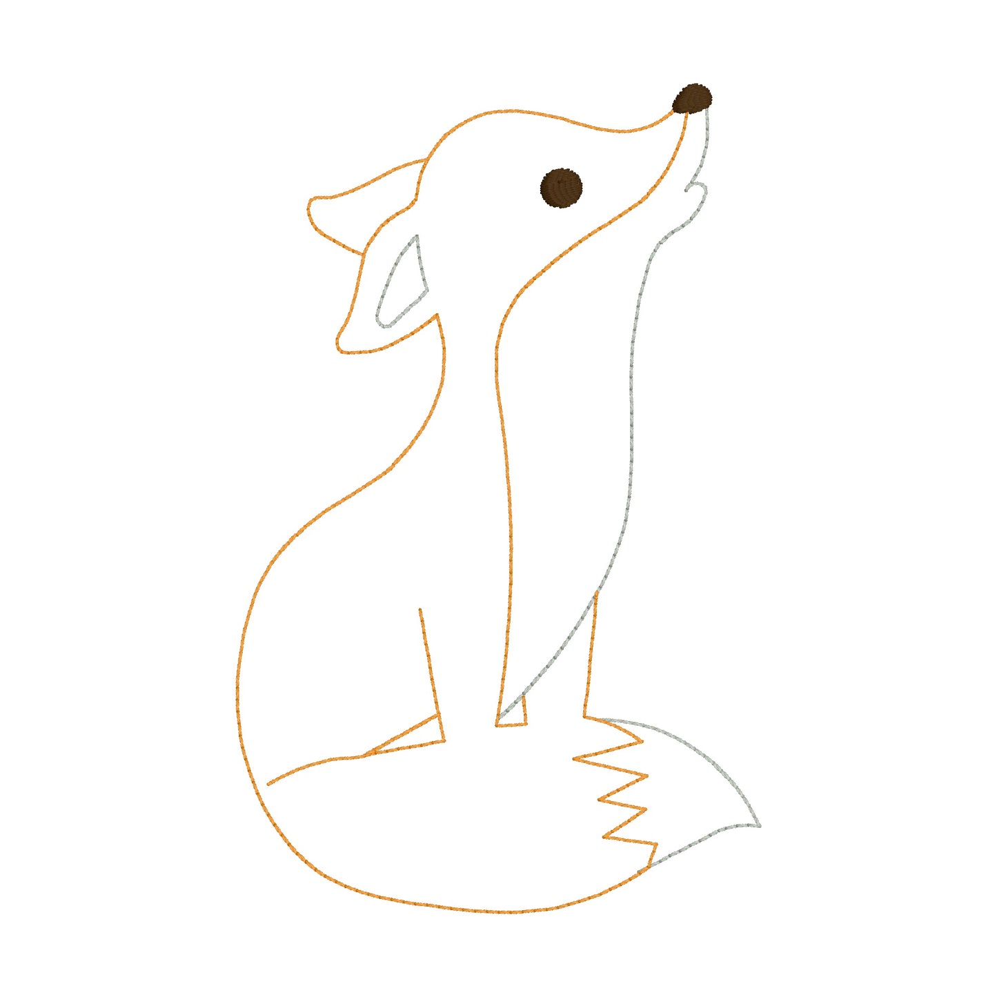 6 motifs de broderie machine : Animaux de la Forêt Ligne