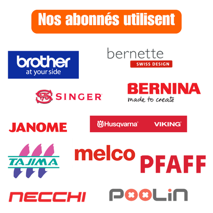 Rejoignez le club BRODERIE PLATINUM et profitez des motifs à 1 euro - Téléchargement illimité pendant 1 an !