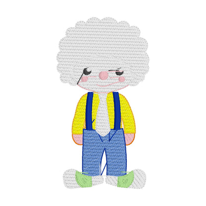 34 Motifs de broderie machine + appliqués : Animaux et Clowns Cirque