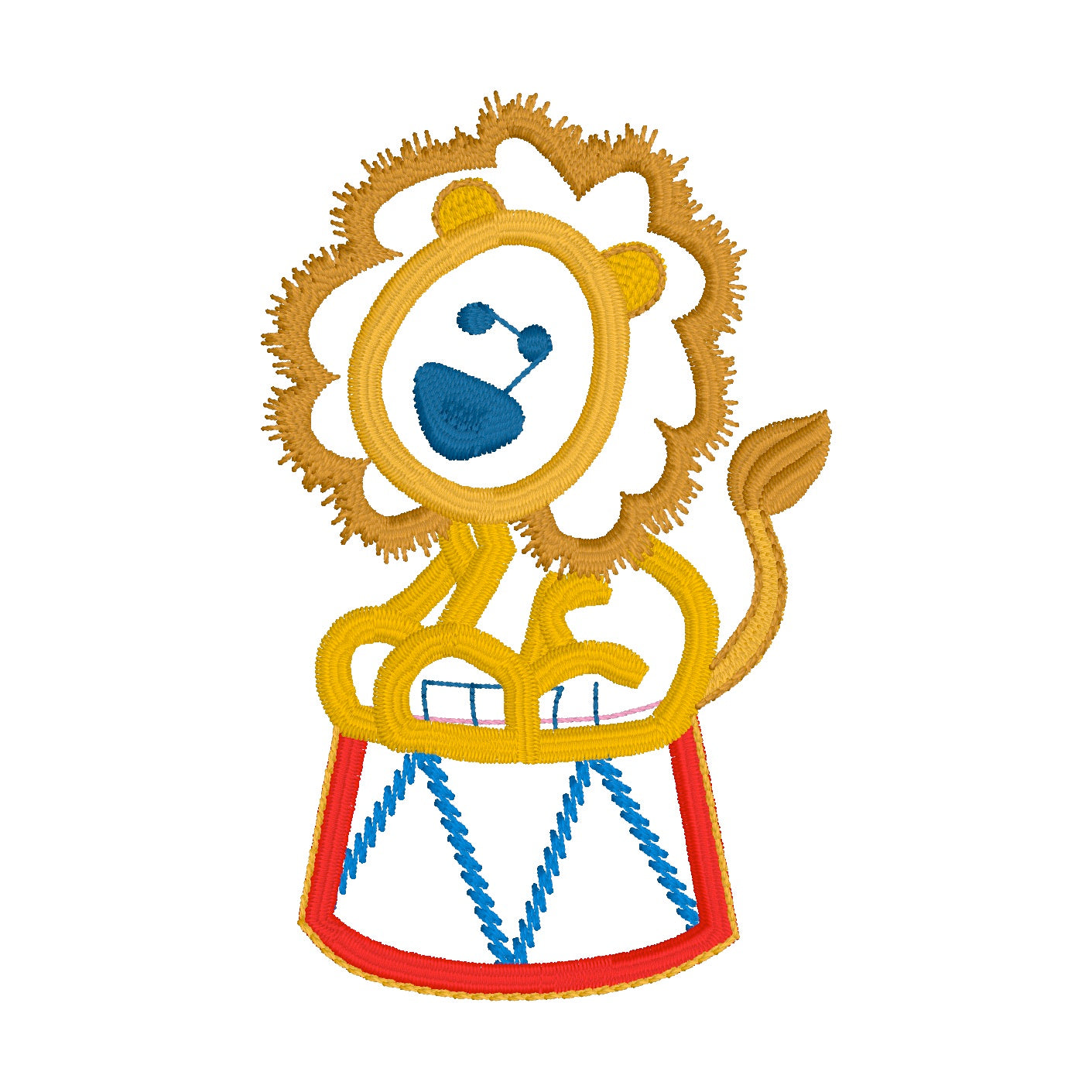 34 Motifs de broderie machine + appliqués : Animaux et Clowns Cirque