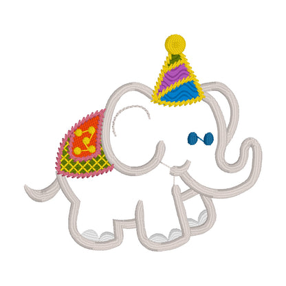 34 Motifs de broderie machine + appliqués : Animaux et Clowns Cirque