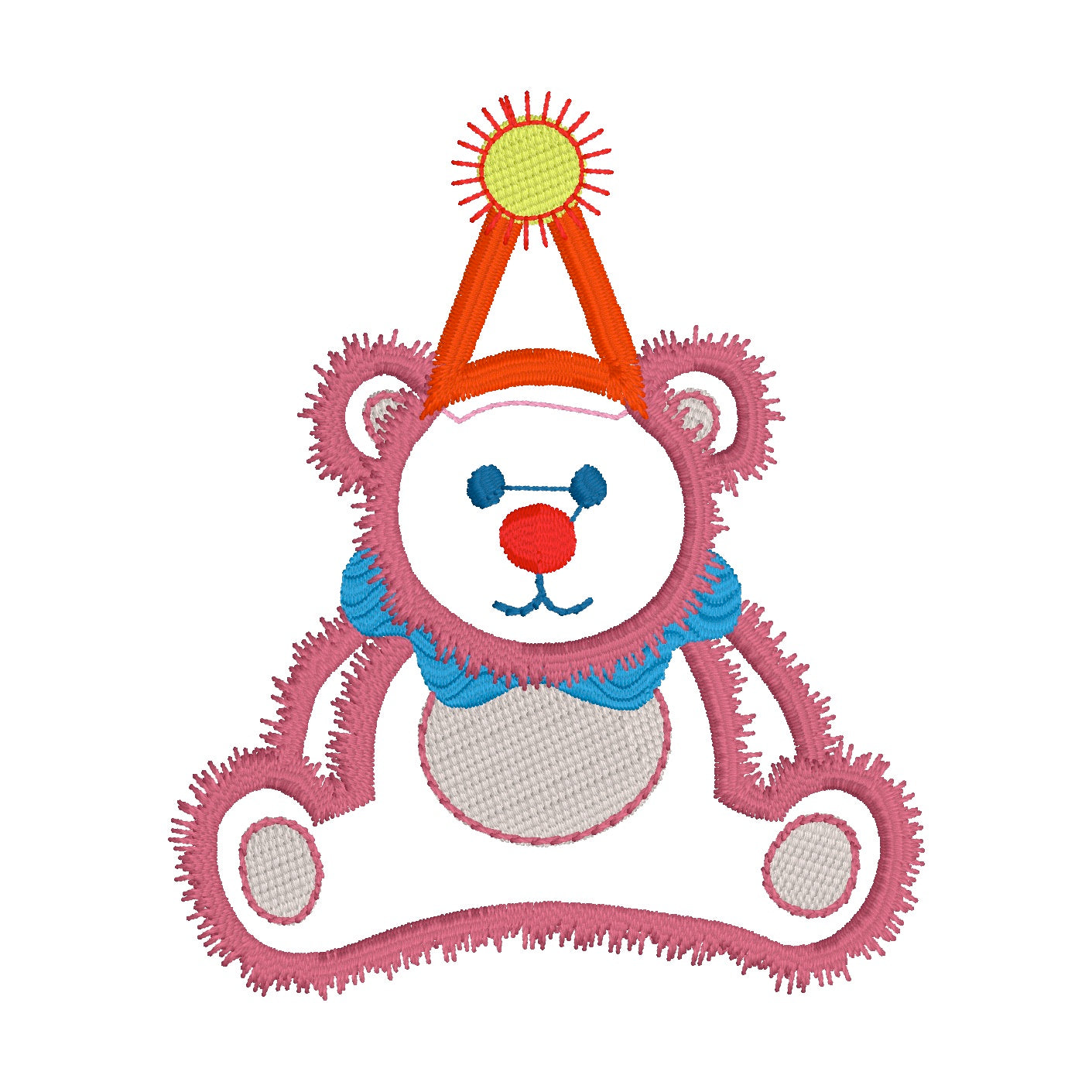 34 Motifs de broderie machine + appliqués : Animaux et Clowns Cirque