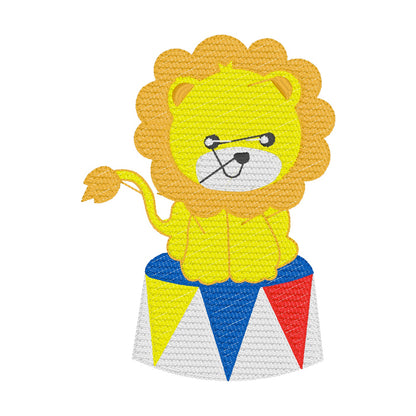 34 Motifs de broderie machine + appliqués : Animaux et Clowns Cirque