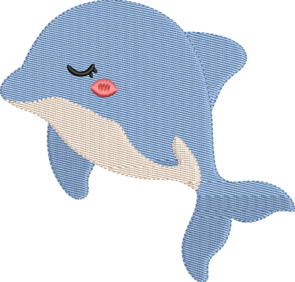 11 Motifs de broderie machine : Animaux Marin