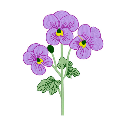 23 motifs de broderie machine : Fleurs Sauvages Uniques