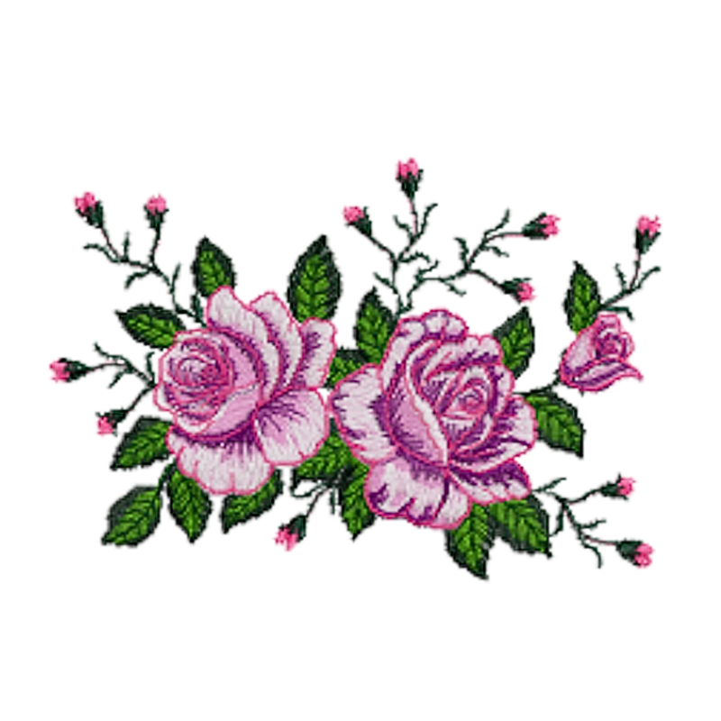 Motif de broderie machine : Fleur de jardin 321