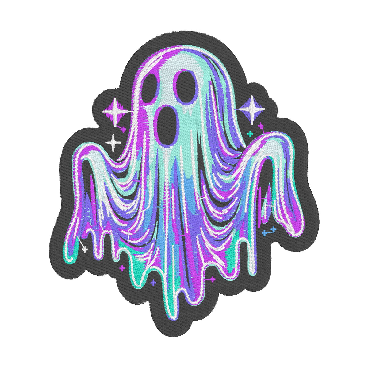 6 Motifs de broderie machine : Fantômes de l'Halloween