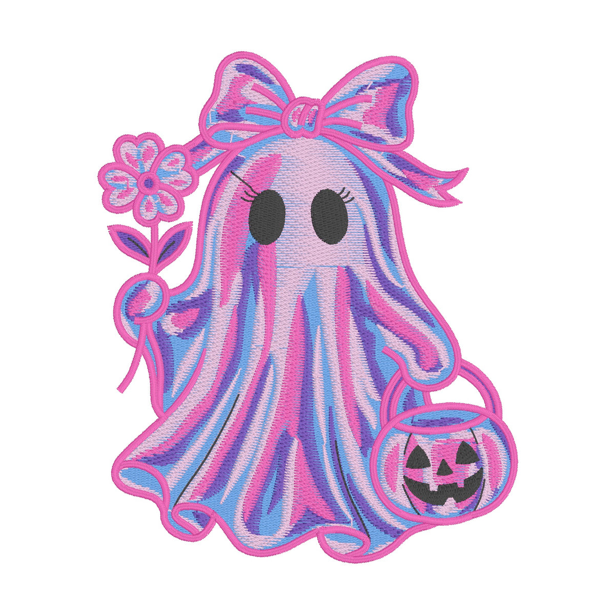 6 Motifs de broderie machine : Fantômes de l'Halloween