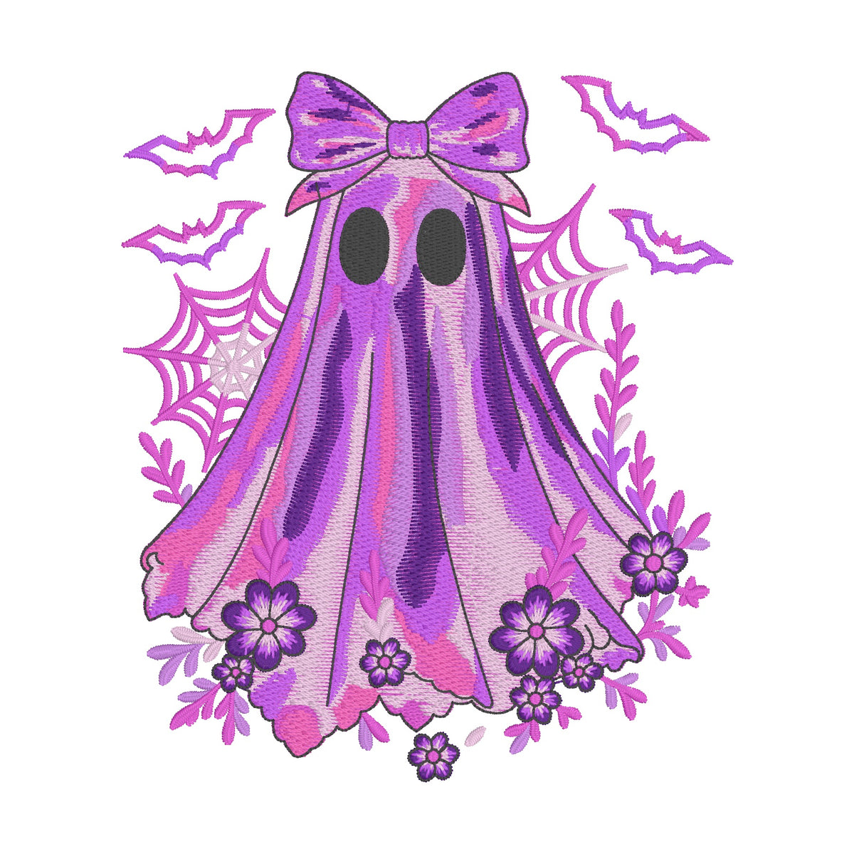6 Motifs de broderie machine : Fantômes de l'Halloween
