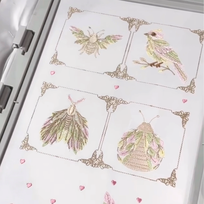Vidéo motifs de broderie machine : Jardin Élégant