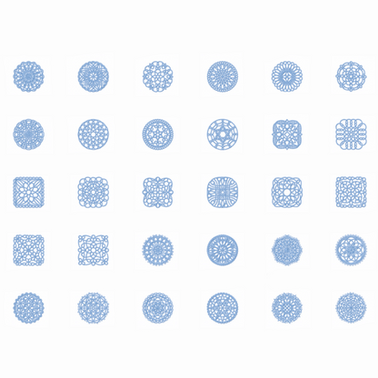 Pack de 50 motifs en dentelle In The Hoop