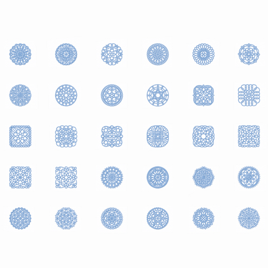 Pack de 50 motifs en dentelle In The Hoop
