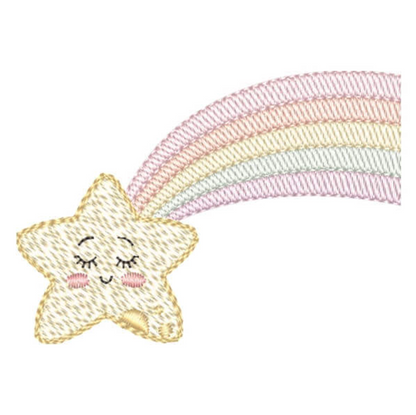 Motif de broderie machine : Etoile Filante