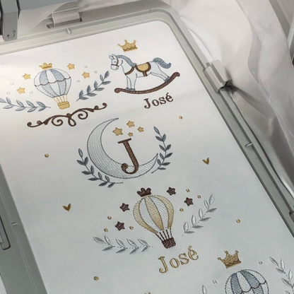 7 Motifs de broderie machine : Royal Garçon