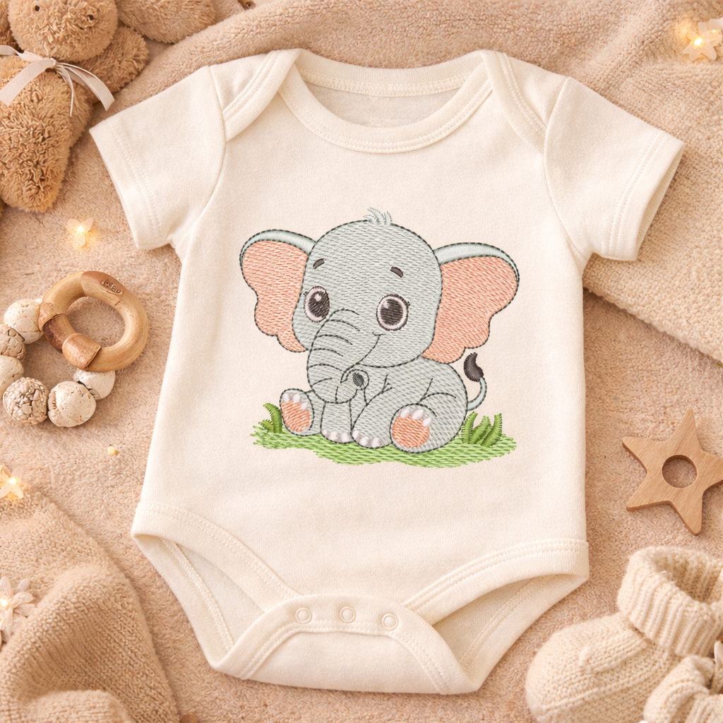Motif de broderie machine : Bébé Eléphant