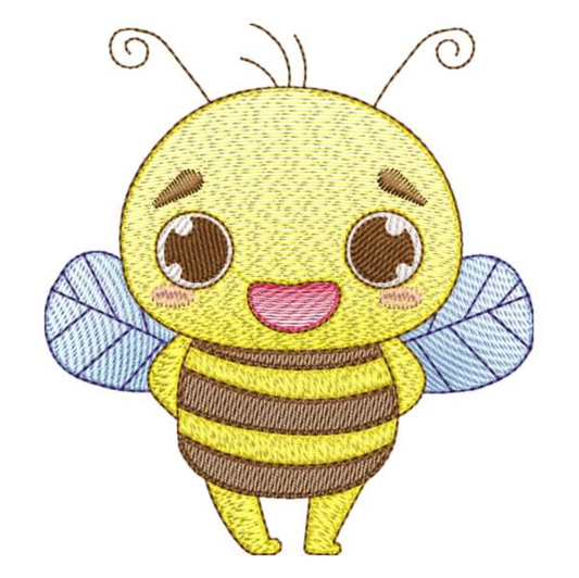Motif de broderie machine : Abeille Mignonne