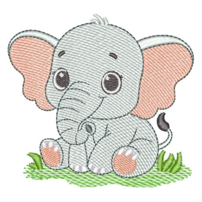 Motif de broderie machine : Bébé Eléphant
