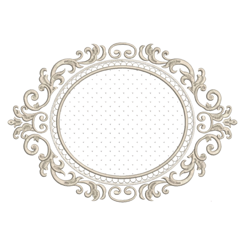 11 motifs de broderie machine : Orchidée avec Oiseau Couronne et bordure