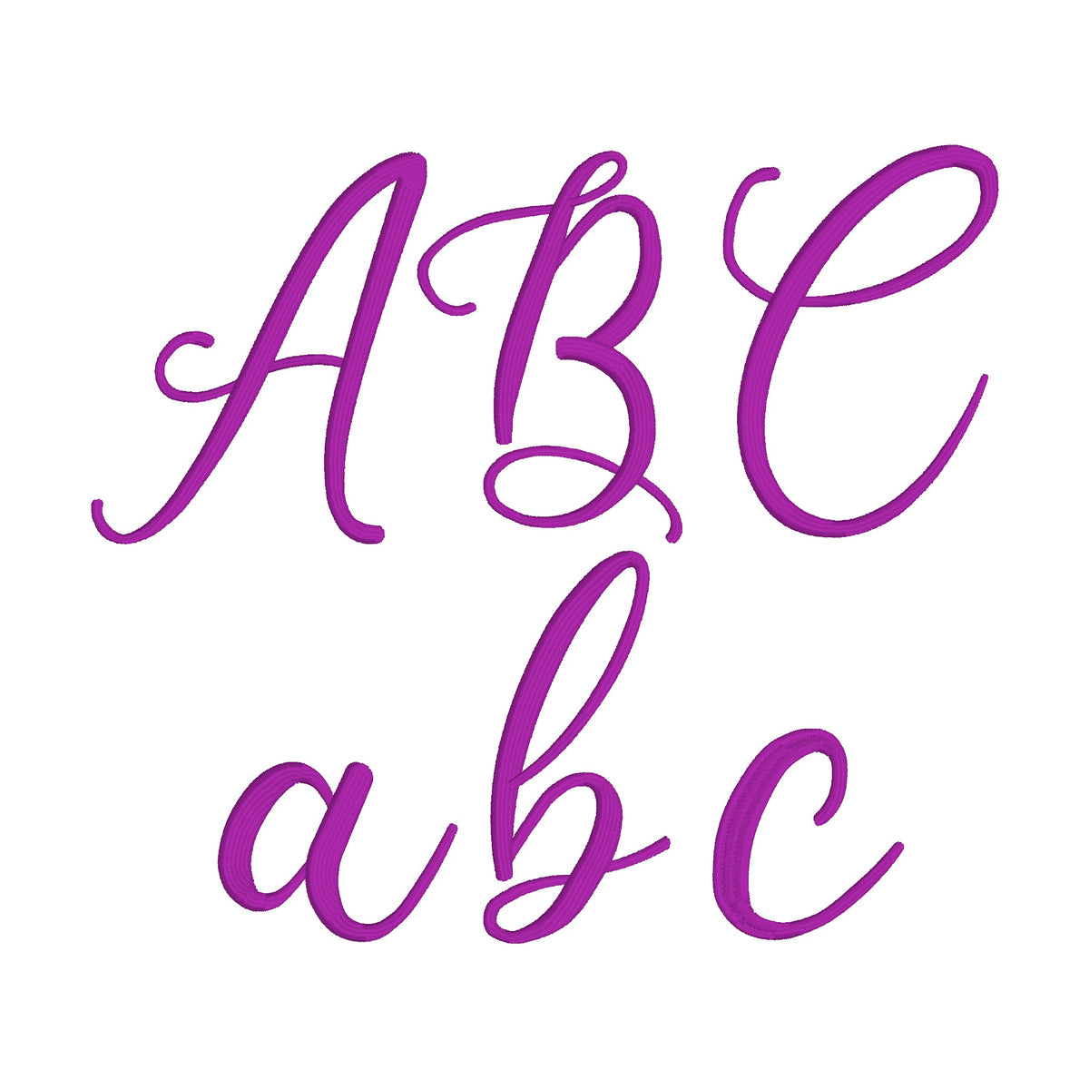 26 Motifs de broderie machine : Alphabet Amorette