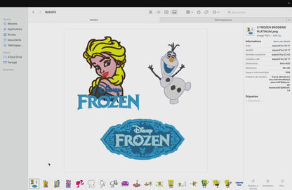71 Motifs de broderie machine : Dessins animés