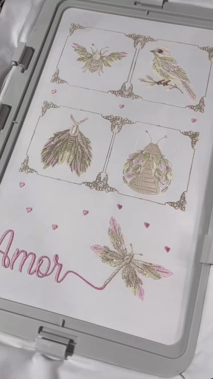 Vidéo motifs de broderie machine : Jardin Élégant