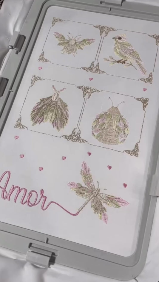 Vidéo motifs de broderie machine : Jardin Élégant