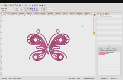 12 Motifs de broderie machine : Papillons