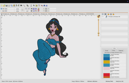 90 Motifs de broderie machine : Princesses et Princes Disney