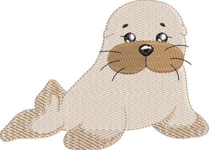 11 Motifs de broderie machine : Animaux Marin